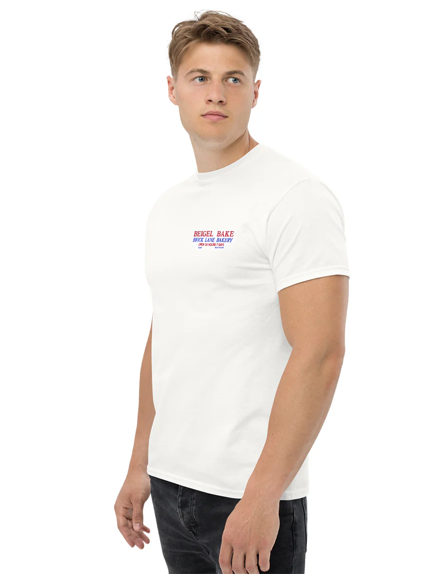 Beigel Bake Classic White T-Shirt - Image 4
