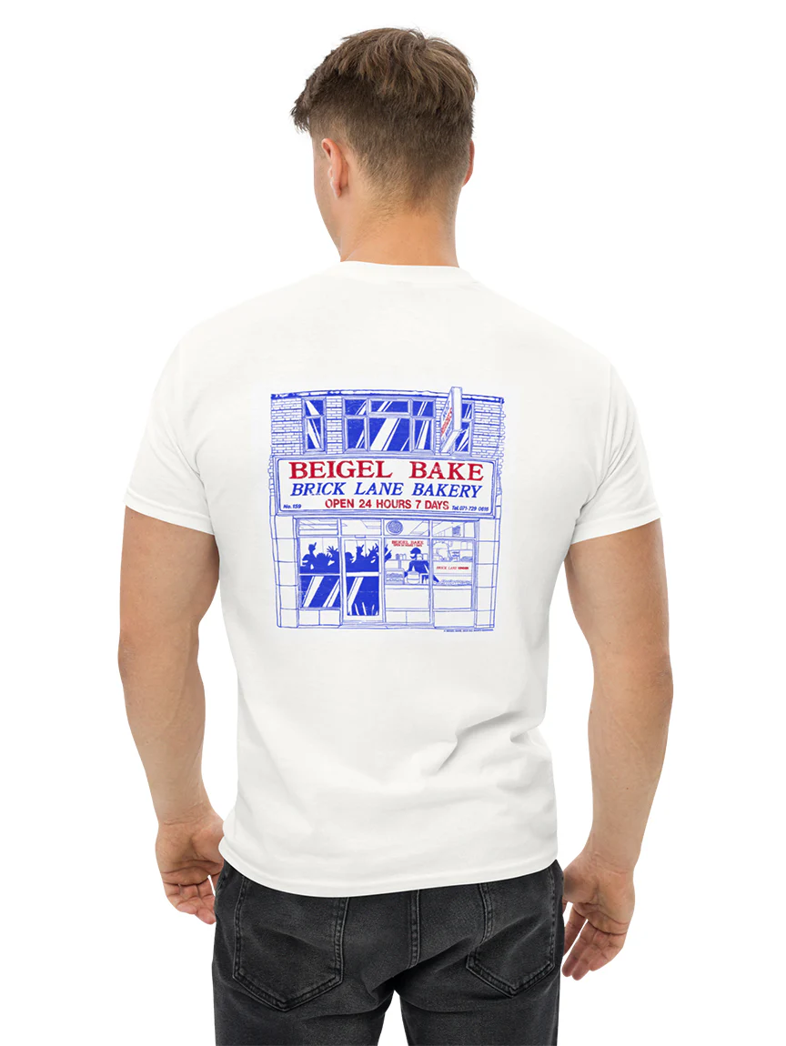Beigel Bake Classic White T-Shirt - Image 5