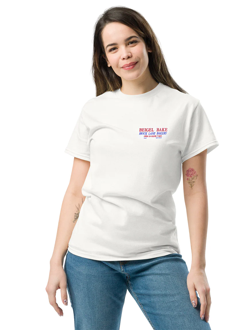 Beigel Bake Classic White T-Shirt - Image 6